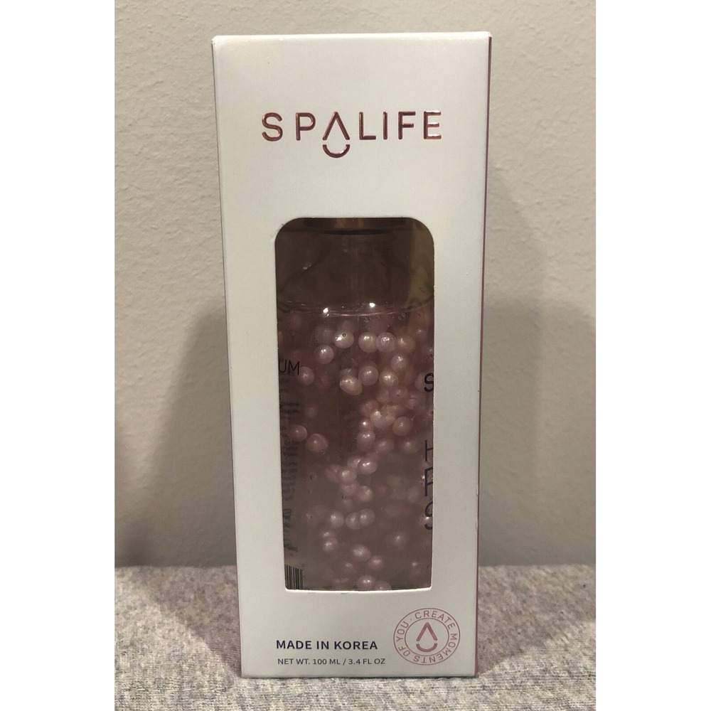 SpaLife Hyaluronic Pearl Serum with Pink Pearl Capsules Hydrate Drops 3.4 fl. oz
